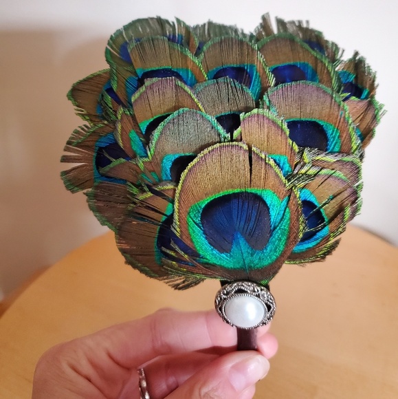 Accessories - Peacock and pearl headband